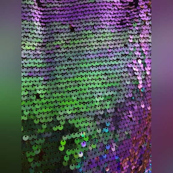 🥂City Chic Iridescent Sequin Mini Dress - Picture 9 of 12